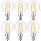 Luxrite G16.5 LED Bulbs 4W (40W Equivalent) 400LM 5000K Bright White Dimmable E12 Candelabra Base 6-Pack LR21611-6PK - alternate 1